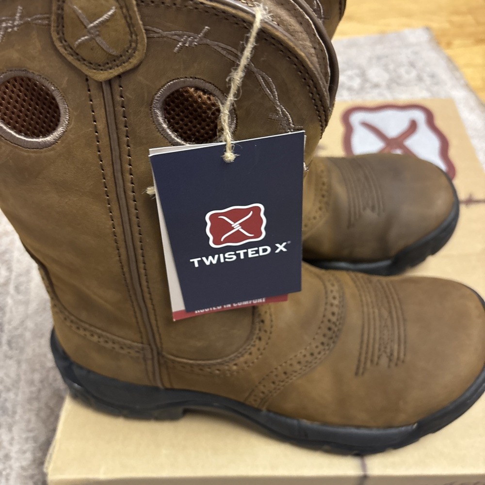 Twisted X All Around Work Boot - Soft Toe - WAB0001 9.5 M New In Box